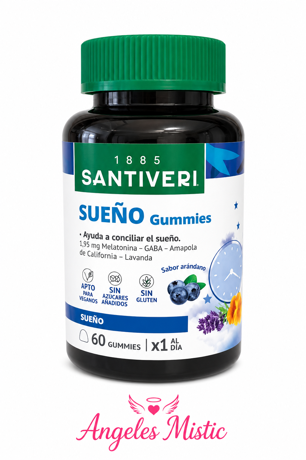 Santiveri Sueño Gummies | Melatonina, GABA, Lavanda y Amapola de California