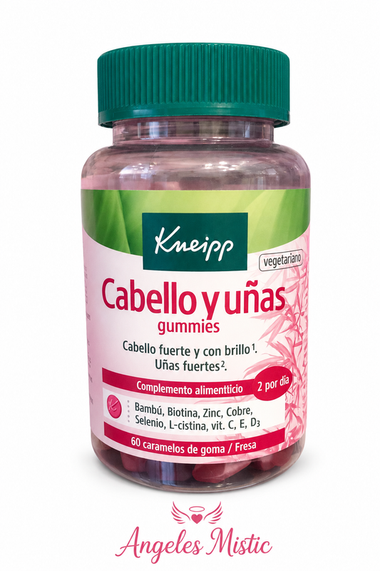 Kneipp Cabello y Uñas Gummies 60 Gominolas | Biotina, Zinc y Vitaminas