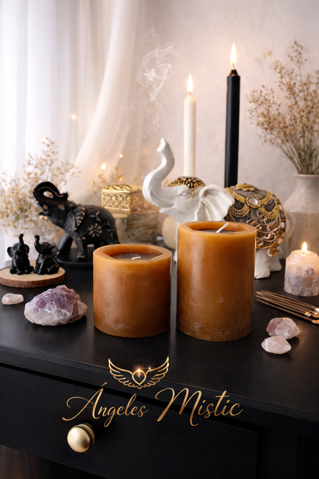 Dos Velones de Miel – Ritual de Amor, Dulzura y Abundancia