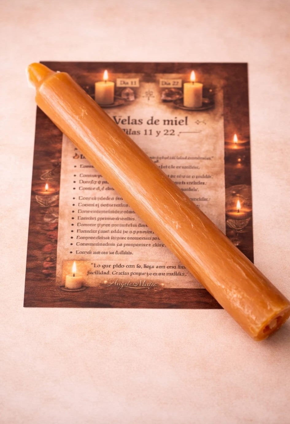 Kit Ritual Vela de Miel – Atrae Amor y Dulzura los Días 11 y 22