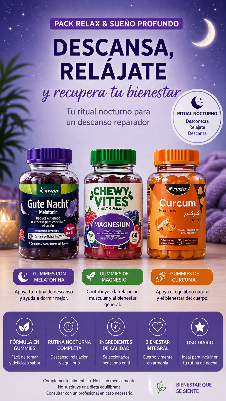 PACK RELAX & SUEÑO PROFUNDO Descansa, relájate y recupera tu bienestar