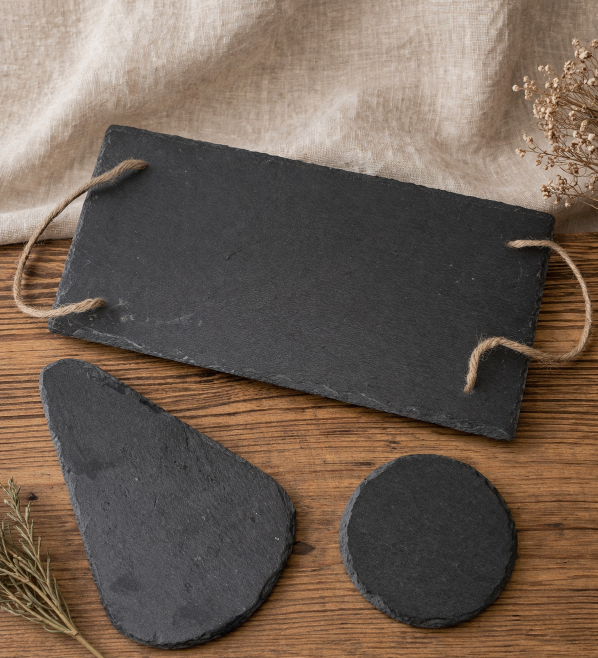 Set de Pizarras Esotéricas – Rectangular, Redonda y Triangular para Rituales y Altar
