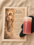 Oración al Arcángel Chamuel con Vela Rosa de Amor, Paz y Armonía
