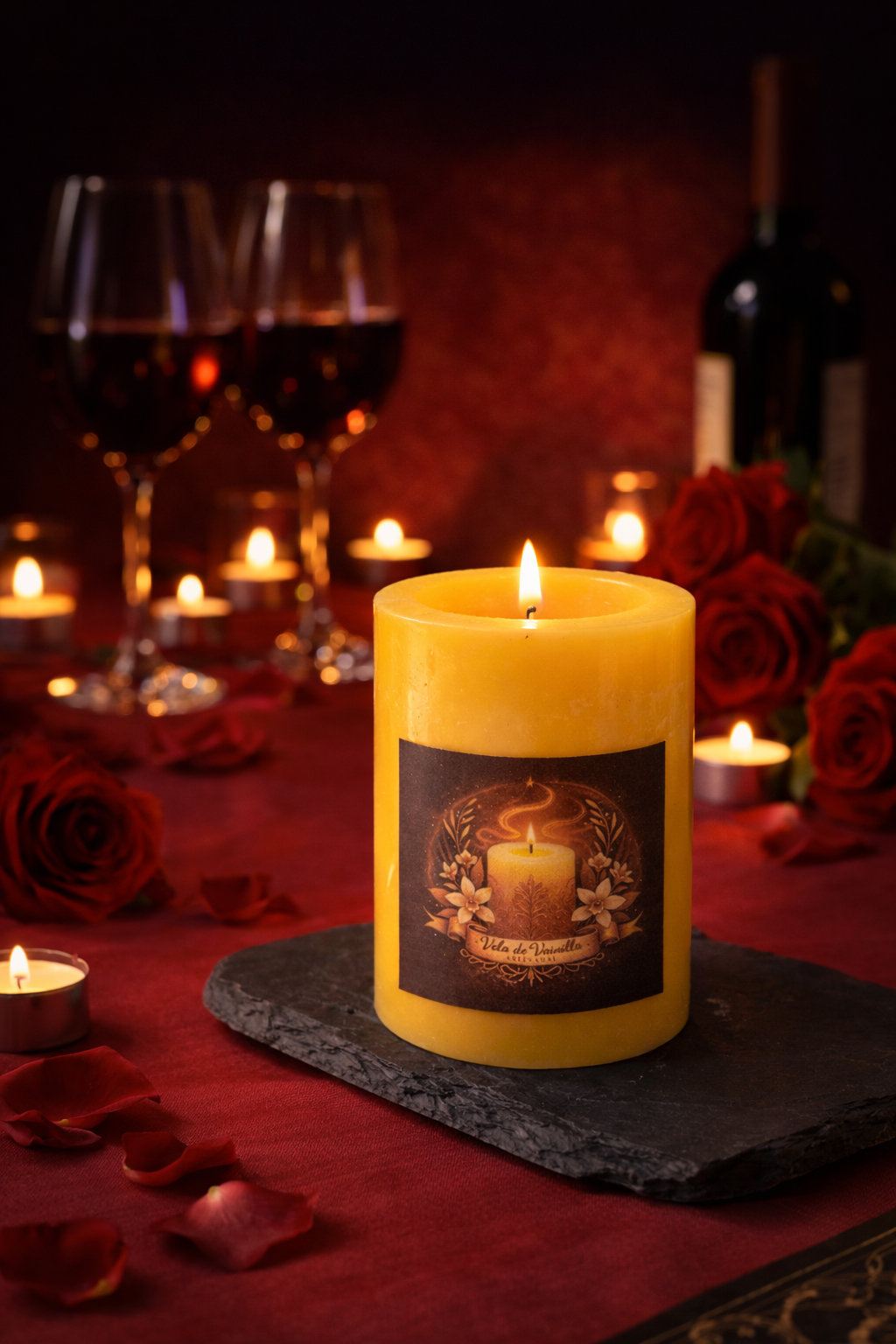Velón de Vainilla – Atrae Amor, Sensualidad y Bienestar con su Dulce Aroma